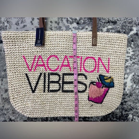 INC International Concepts Mimi Vacation Vibes Beach Bag - Picture 3 of 5